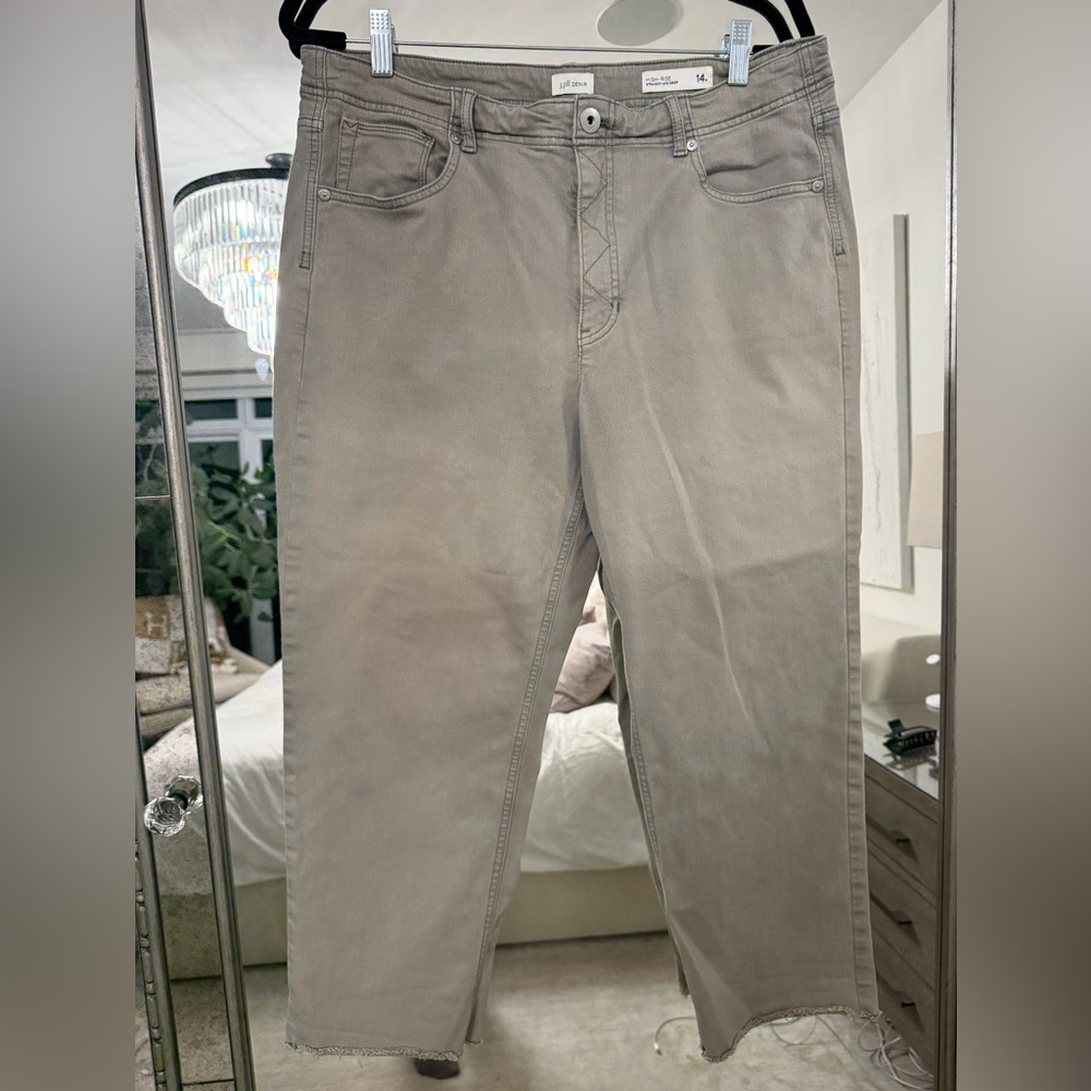 J Jill high rise crop jeans